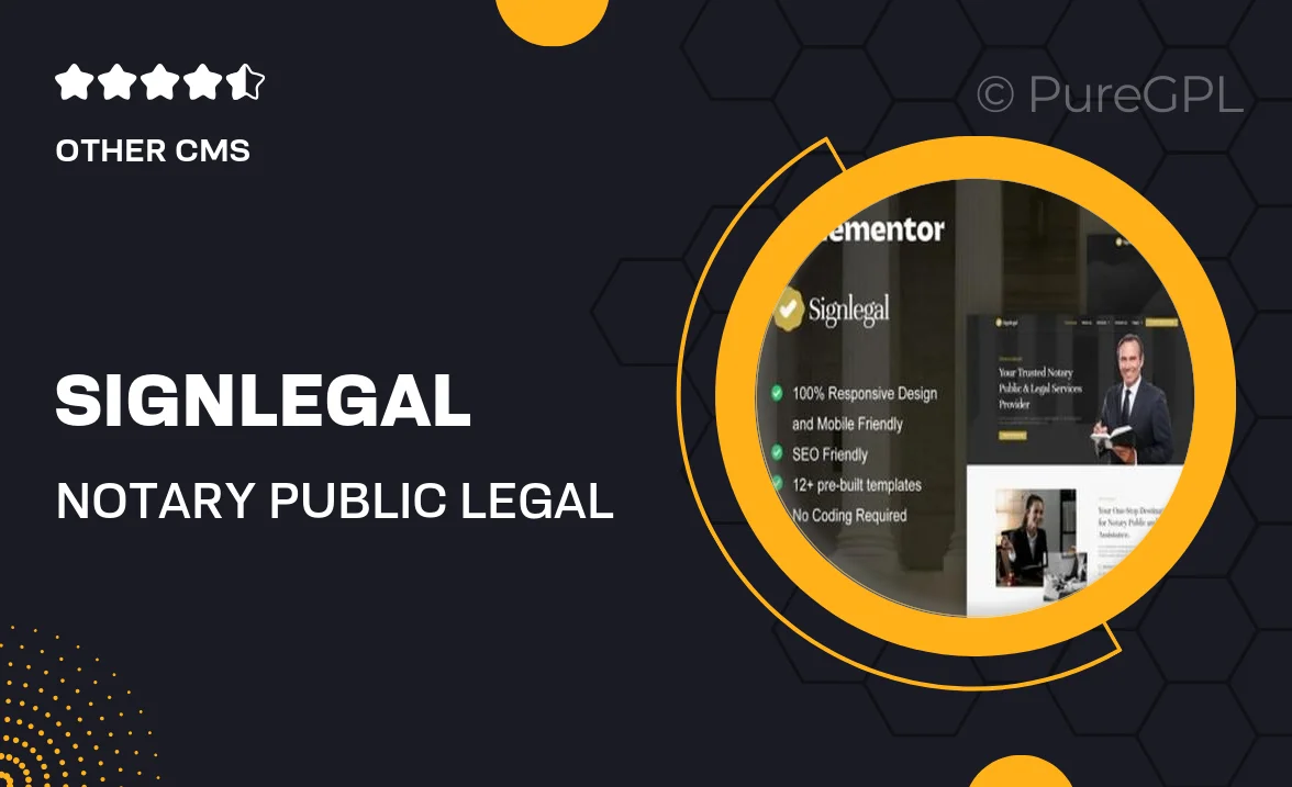 SignLegal – Notary Public & Legal Service Elementor Template Kit