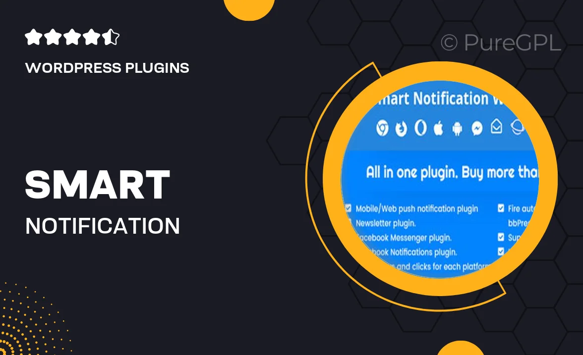 Smart Notification – WordPress Plugin Web & Mobile Push, Facebook Messenger, Notifications & Newsletter