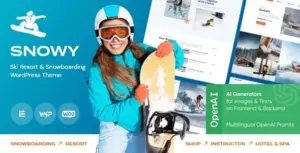 Snowy – Ski Resort & Snowboarding WordPress Theme