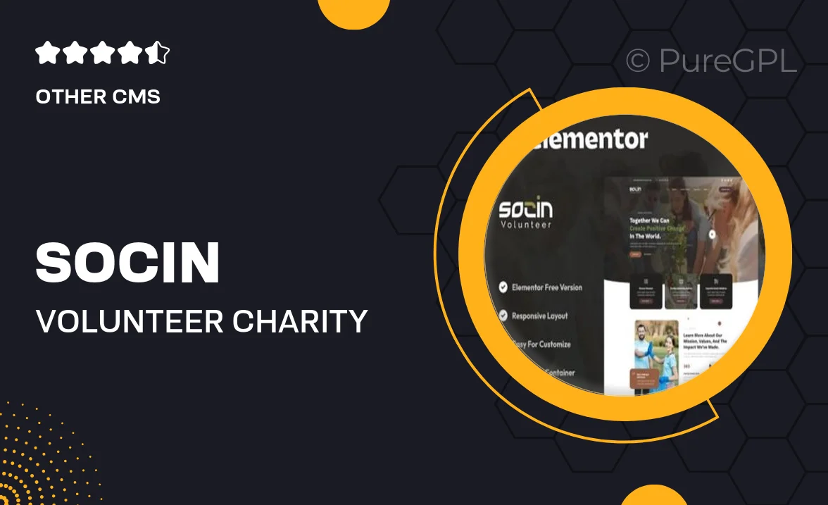 Socin – Volunteer & Charity Elementor Template Kit