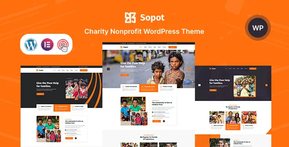 sopot charity nonprofit fundraising wordpress theme 1