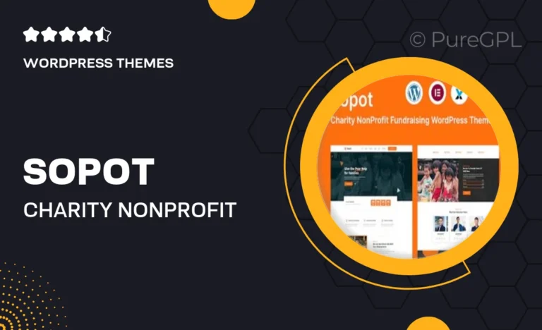 sopot charity nonprofit fundraising wordpress theme
