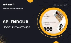Splendour – Jewelry & Watches WordPress Theme