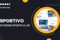 Sportivo – Extreme Sports Club Community Elementor Template Kit