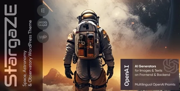 stargaze space astronomy and observatory wordpress theme 1
