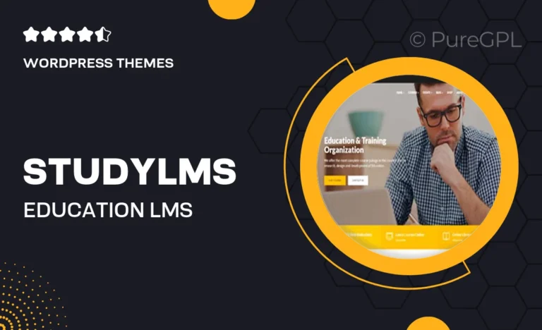 studylms education lms courses wordpress theme