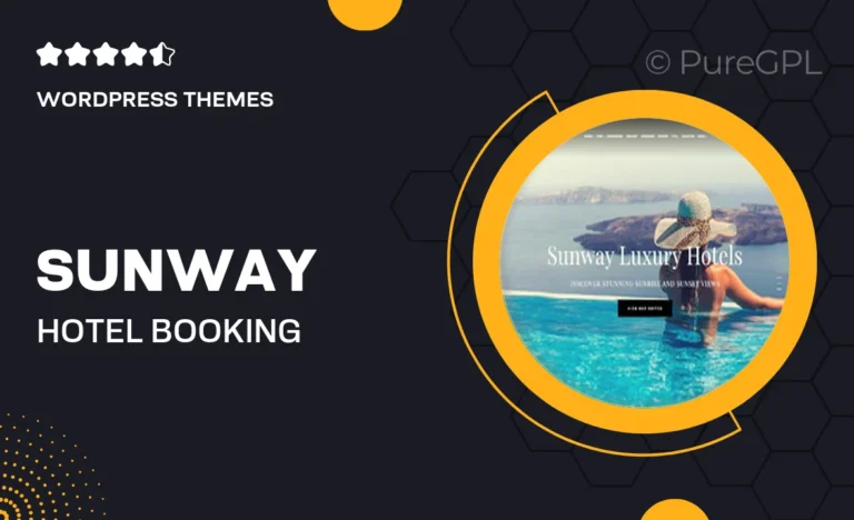 sunway hotel booking wordpress theme