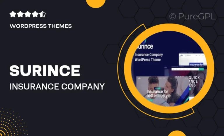 surince insurance company wordpress theme