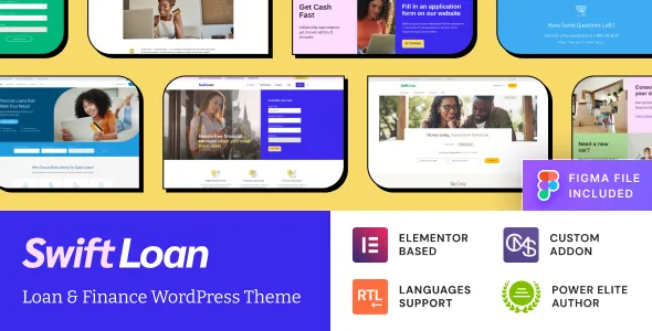 swift loan payday banking finance wordpress theme 1