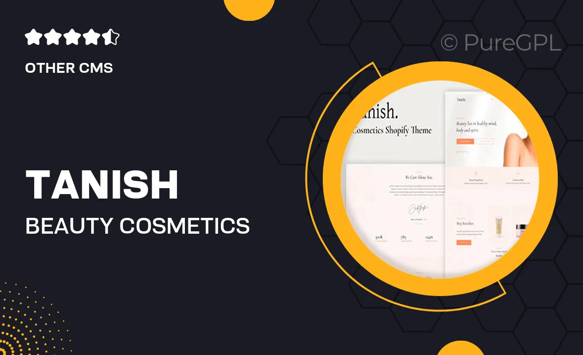 Tanish – Beauty Cosmetics Shopify Theme OS 2.0