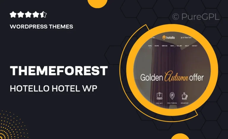 themeforest hotello hotel wp theme