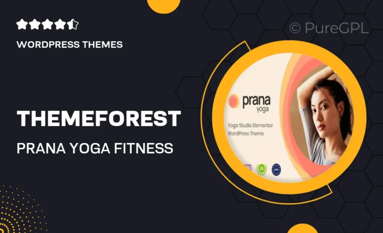 themeforest prana yoga fitness theme