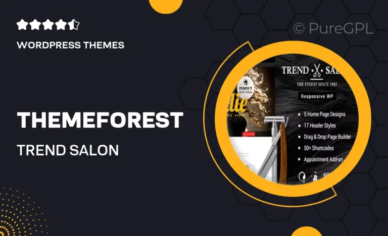 Themeforest | Trend Salon WordPress