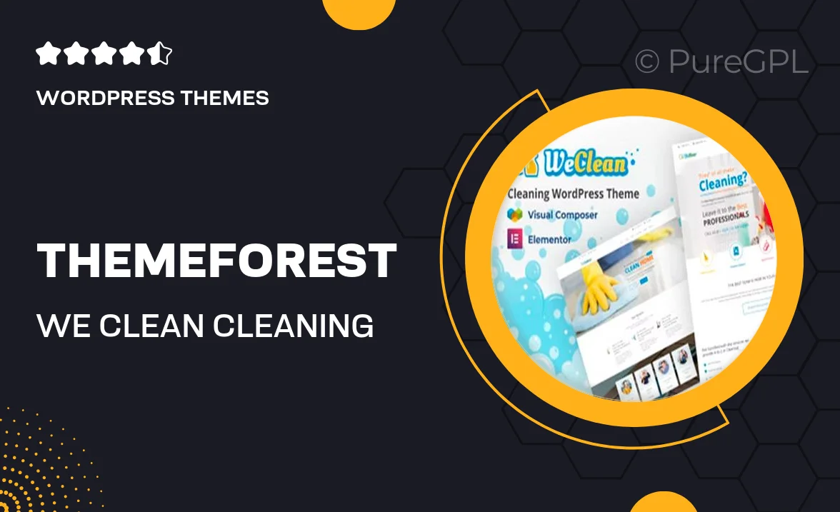 Themeforest | We Clean – Cleaning WordPress