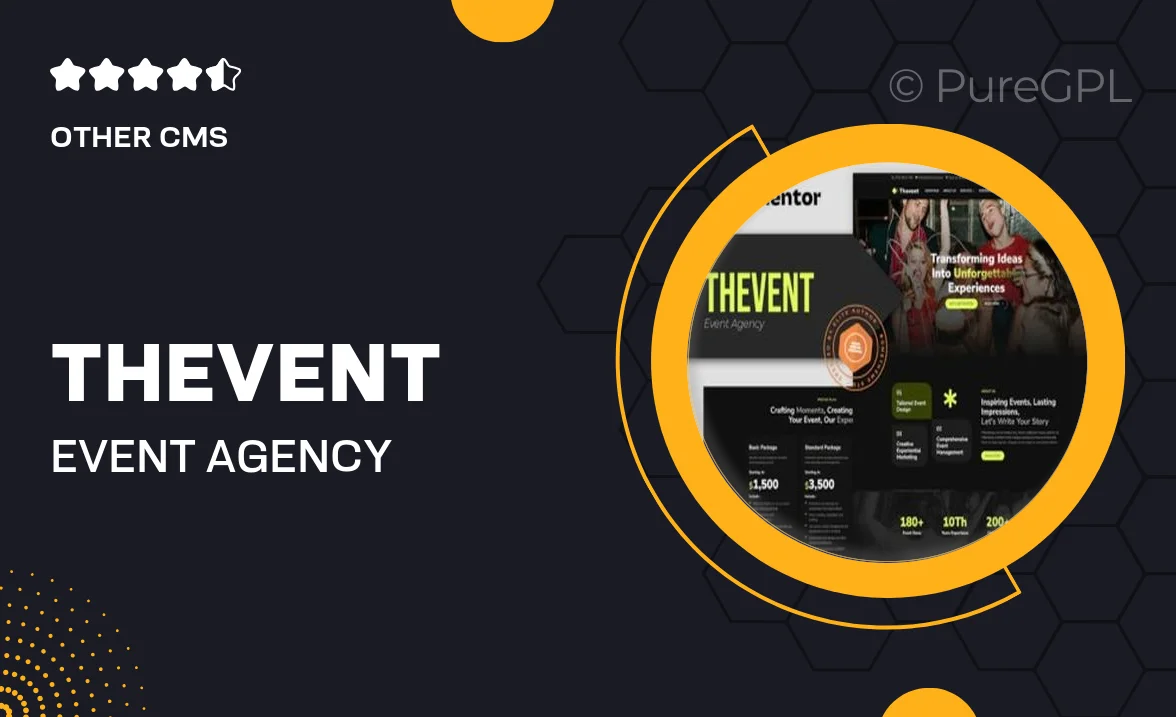 Thevent – Event Agency Elementor Template Kit