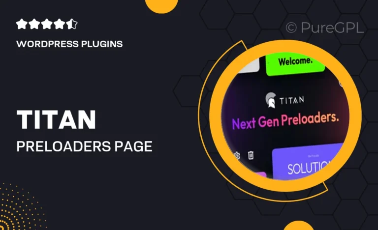 titan preloaders page transitions wordpress plugin