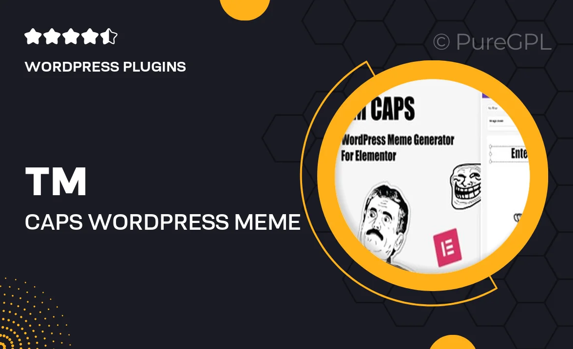 TM CAPS – WordPress Meme Generator For Elementor