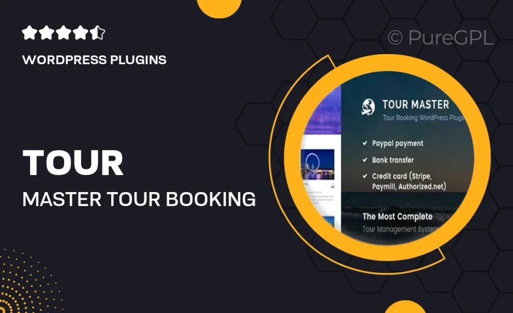 Tour Master – Tour Booking, Travel, Hotel feature image