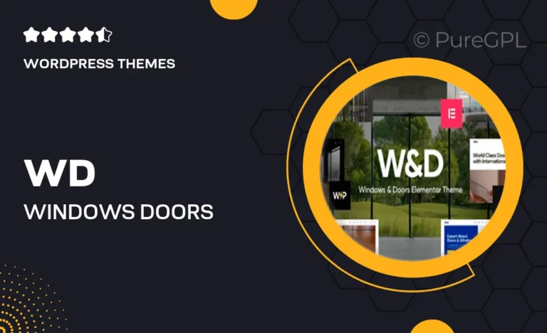 w d windows doors company wordpress theme