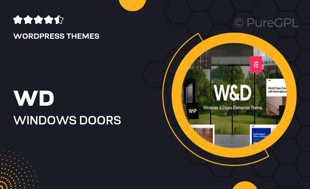 W&D – Windows & Doors Company WordPress Theme