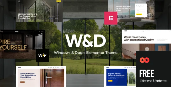 wd windows doors company wordpress theme