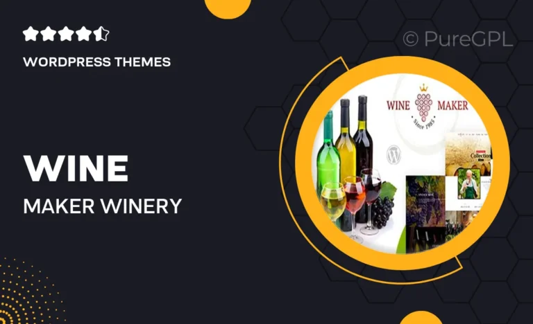 Wine Maker – Winery WordPress Shop