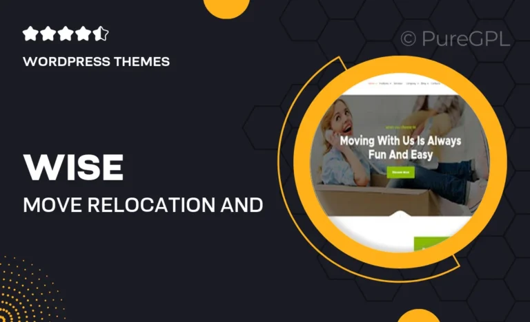 wise move relocation and storage services wordpress theme