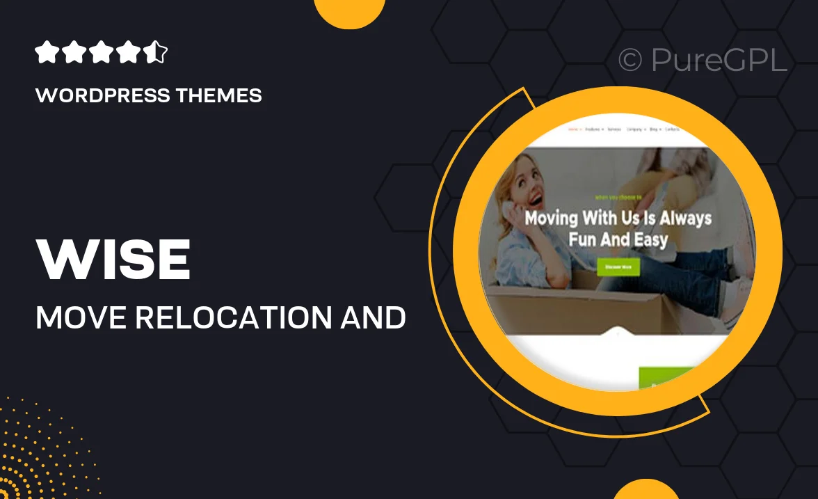 Wise Move | Relocation and Storage Services WordPress Theme