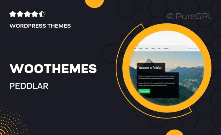 woothemes peddlar