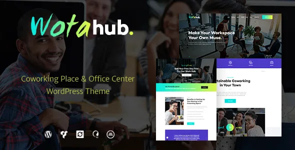 wotahub coworking space wordpress theme 1