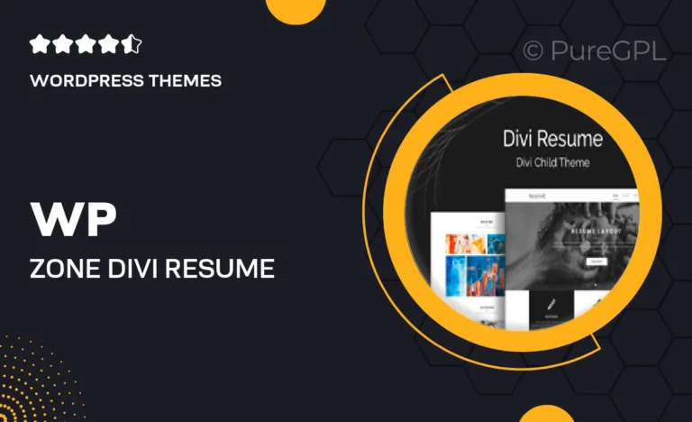 wp zone divi resume