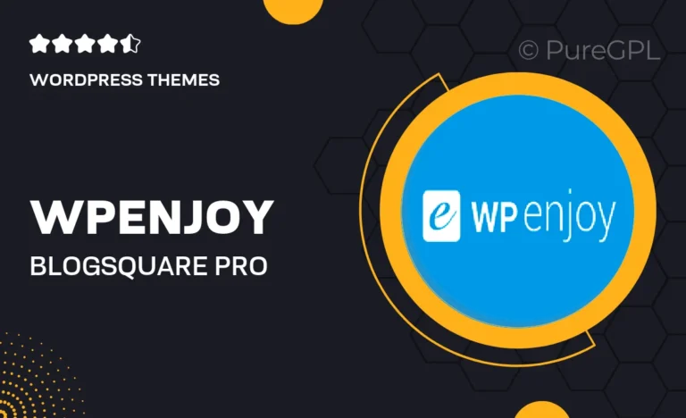 Wpenjoy | BlogSquare Pro