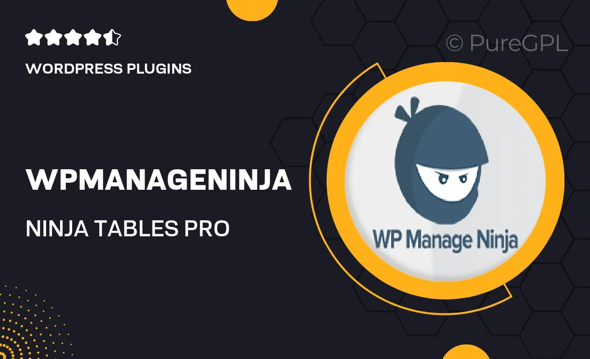 WPManageNinja | Ninja Tables Pro
