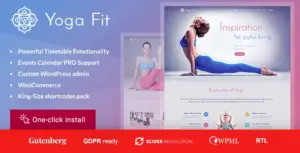 Yoga Fit – Sports, Fitness & Gym WordPress Theme