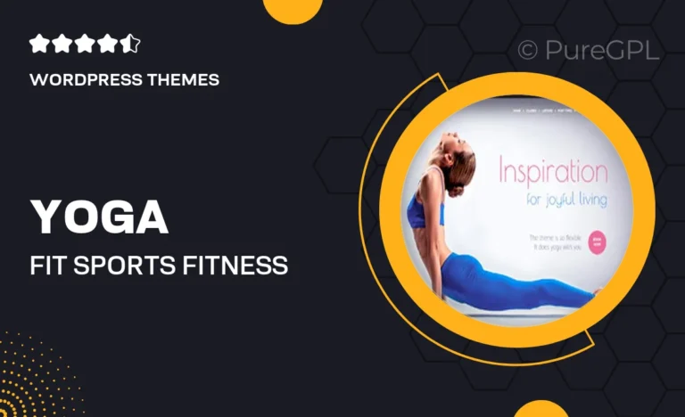 yoga fit sports fitness gym wordpress theme