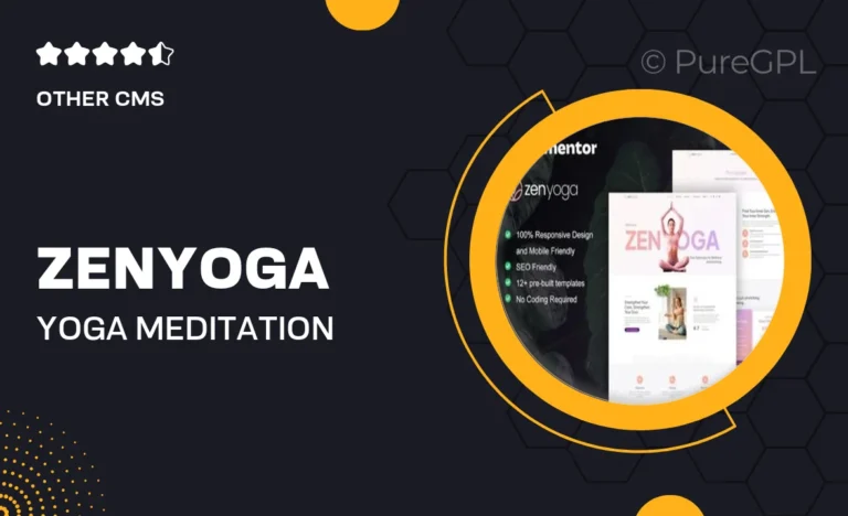 Zenyoga – Yoga & Meditation Elementor Template Kit