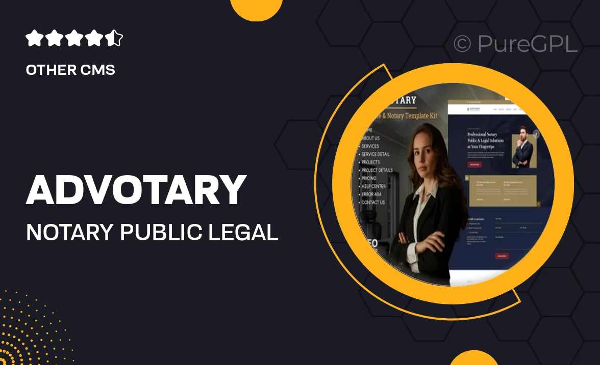 Advotary – Notary Public & Legal Services Elementor Template Kit
