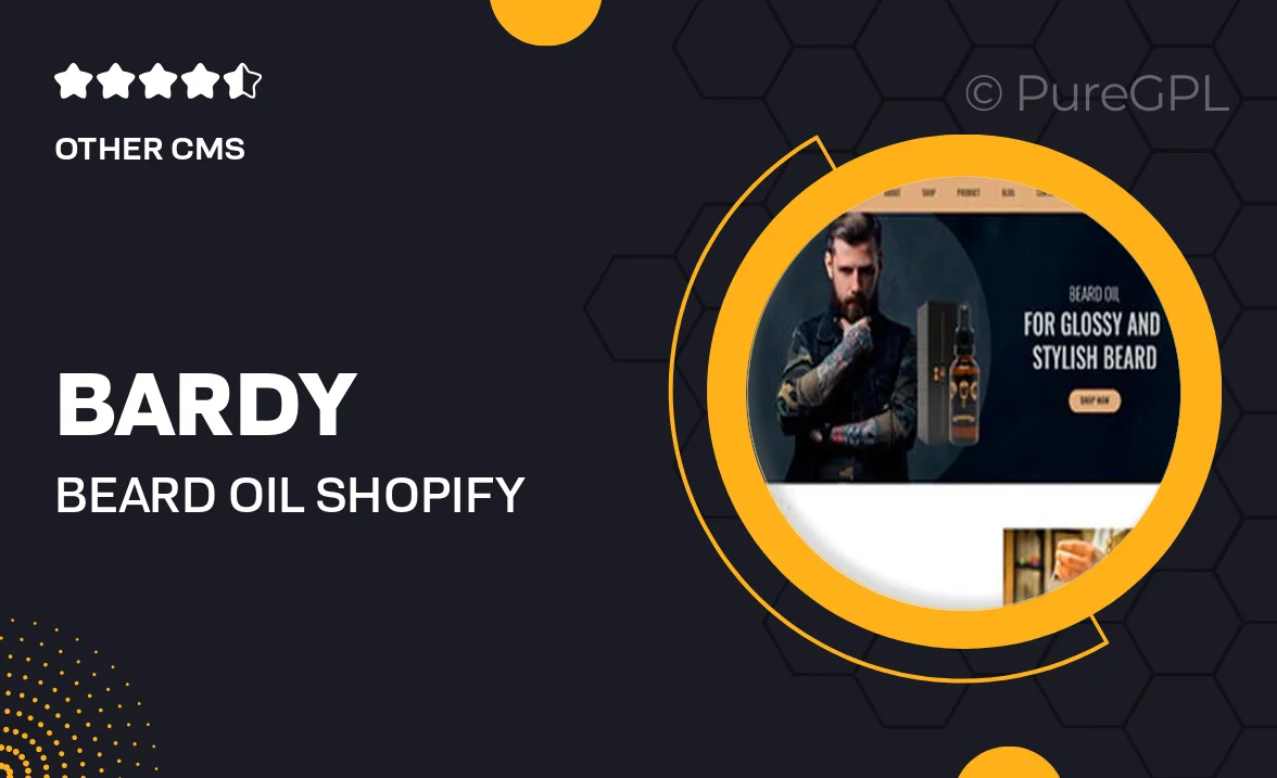 Bardy – Beard Oil Shopify Theme + RTL
