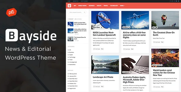 bayside responsive wordpress theme 1