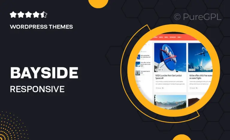 bayside responsive wordpress theme