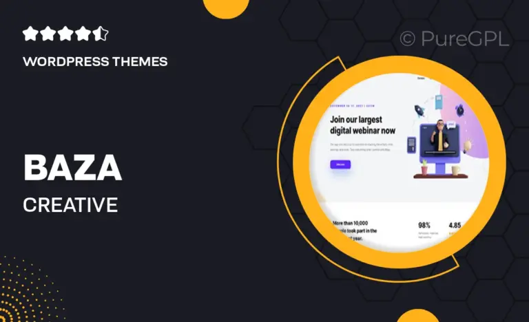 baza creative multipurpose wordpress theme
