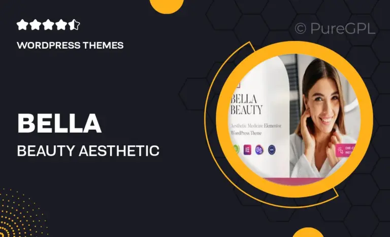 bella beauty aesthetic medical clinic wordpress theme