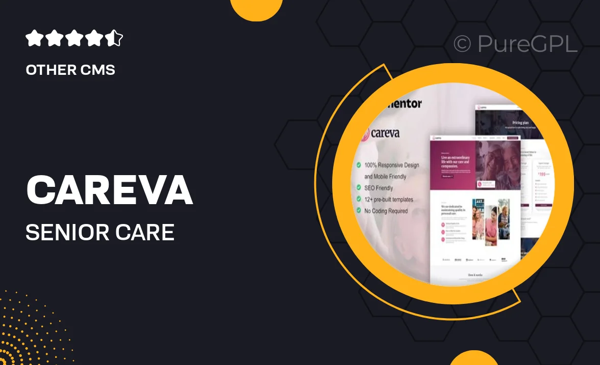 Careva – Senior Care Services Elementor Pro Template Kit