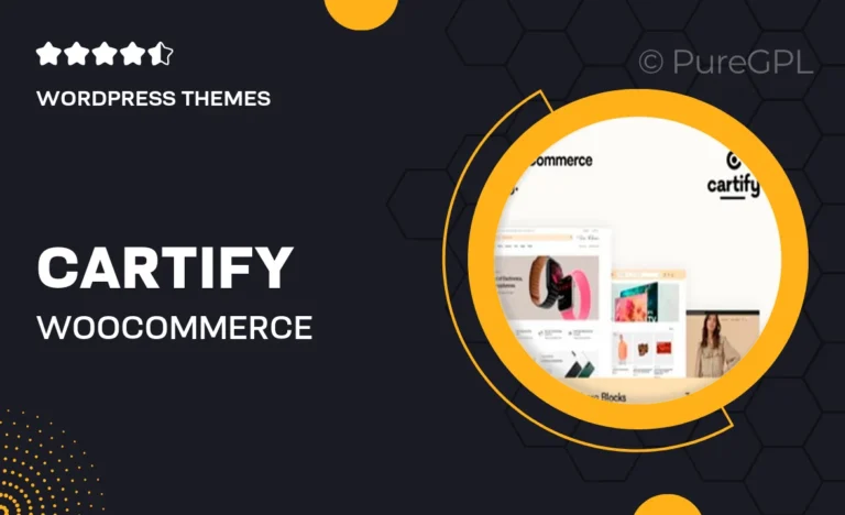 cartify woocommerce gutenberg wordpress theme