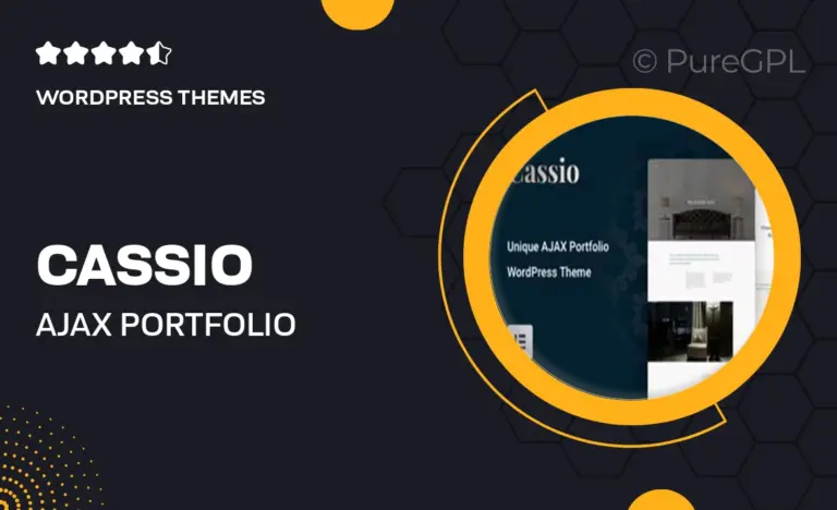 cassio ajax portfolio wordpress theme