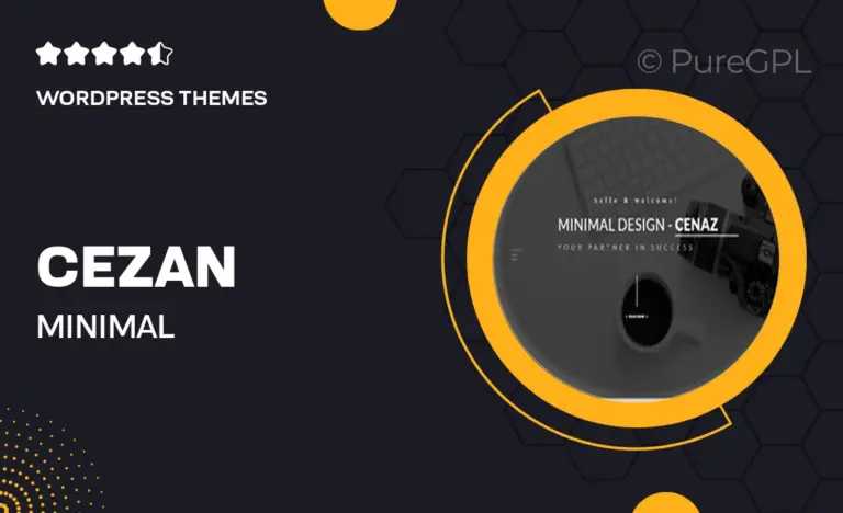 cezan minimal multipurpose wordpress theme