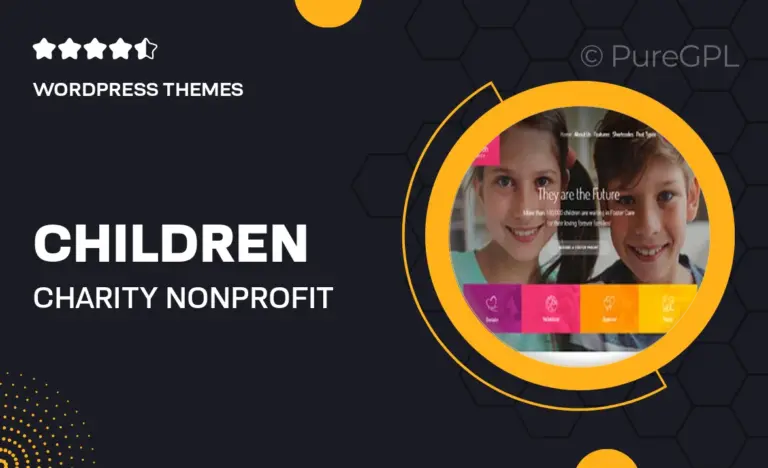 children charity nonprofit ngo wordpress theme