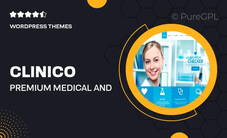 clinico premium medical and health theme
