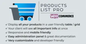 Codecanyon | Products List Pro Woocommerce