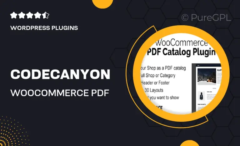 codecanyon woocommerce pdf catalog